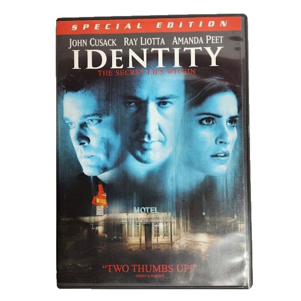 Identity DVD Psychological Thriller Movie R 2003 John Cusack Amanda Peet